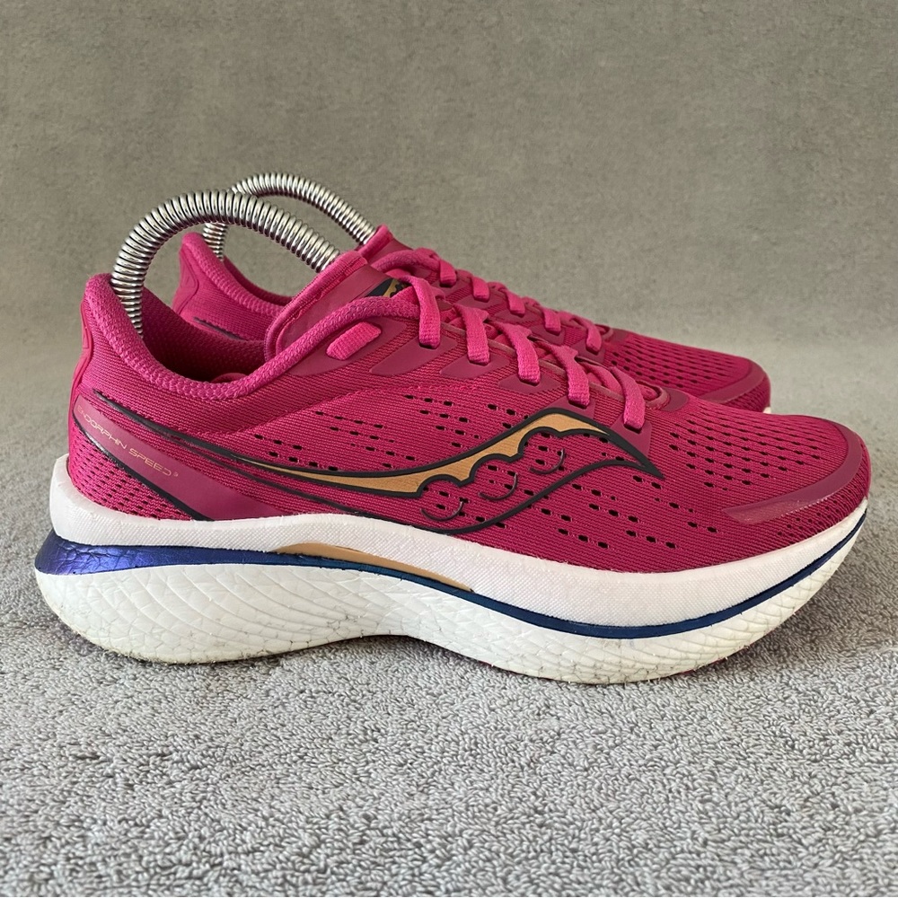 Saucony Womens 7.5 Endorphin Speed ​​3 Running Shoes Athletic S10756-40 Pink